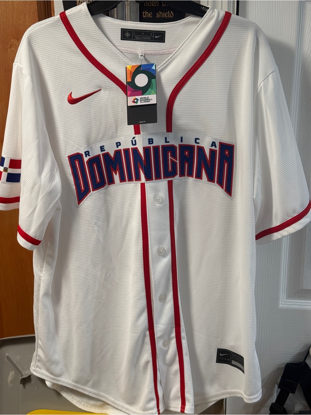 Nike White Dominican Republic World Baseball Classic Jersey Julio Rodriguez New
